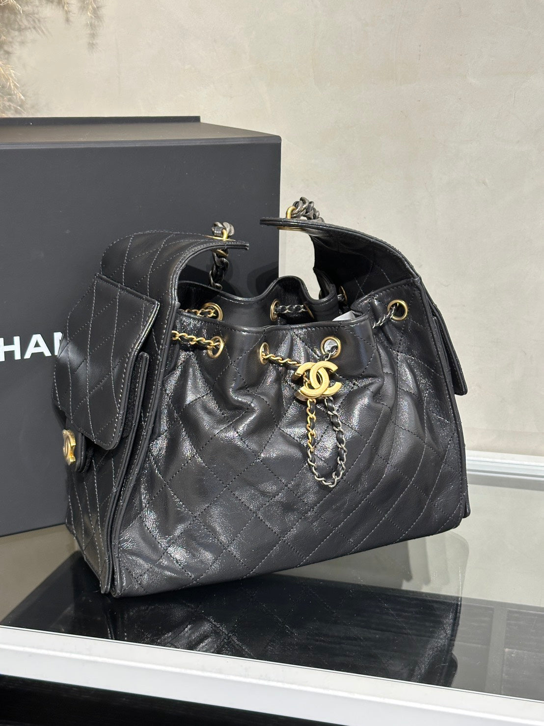 CHANEL 25 Hobo Bag - 小號黑金