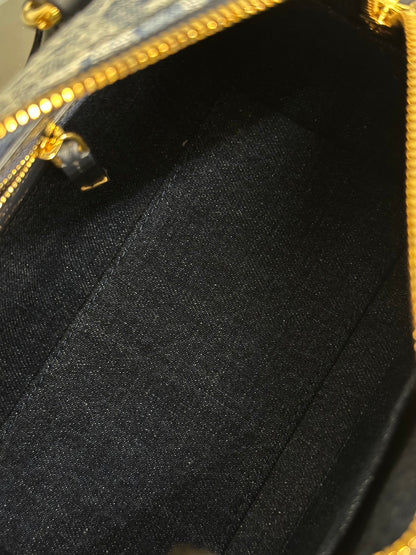 DIOR Oblique Groove波士頓包 20 - 單寧