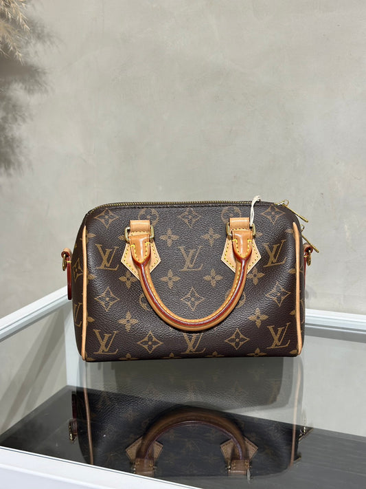 LOUIS VUITTON Speedy Bandouliere 20 - 黑邊背帶