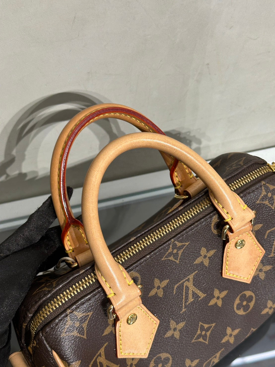 LOUIS VUITTON Speedy Bandouliere 20 - 黑邊背帶