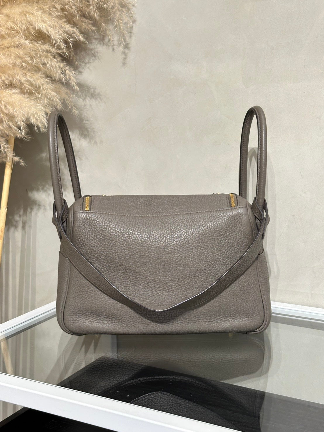 HERMES Lindy 26 - Etain 8F 錫器灰金 D