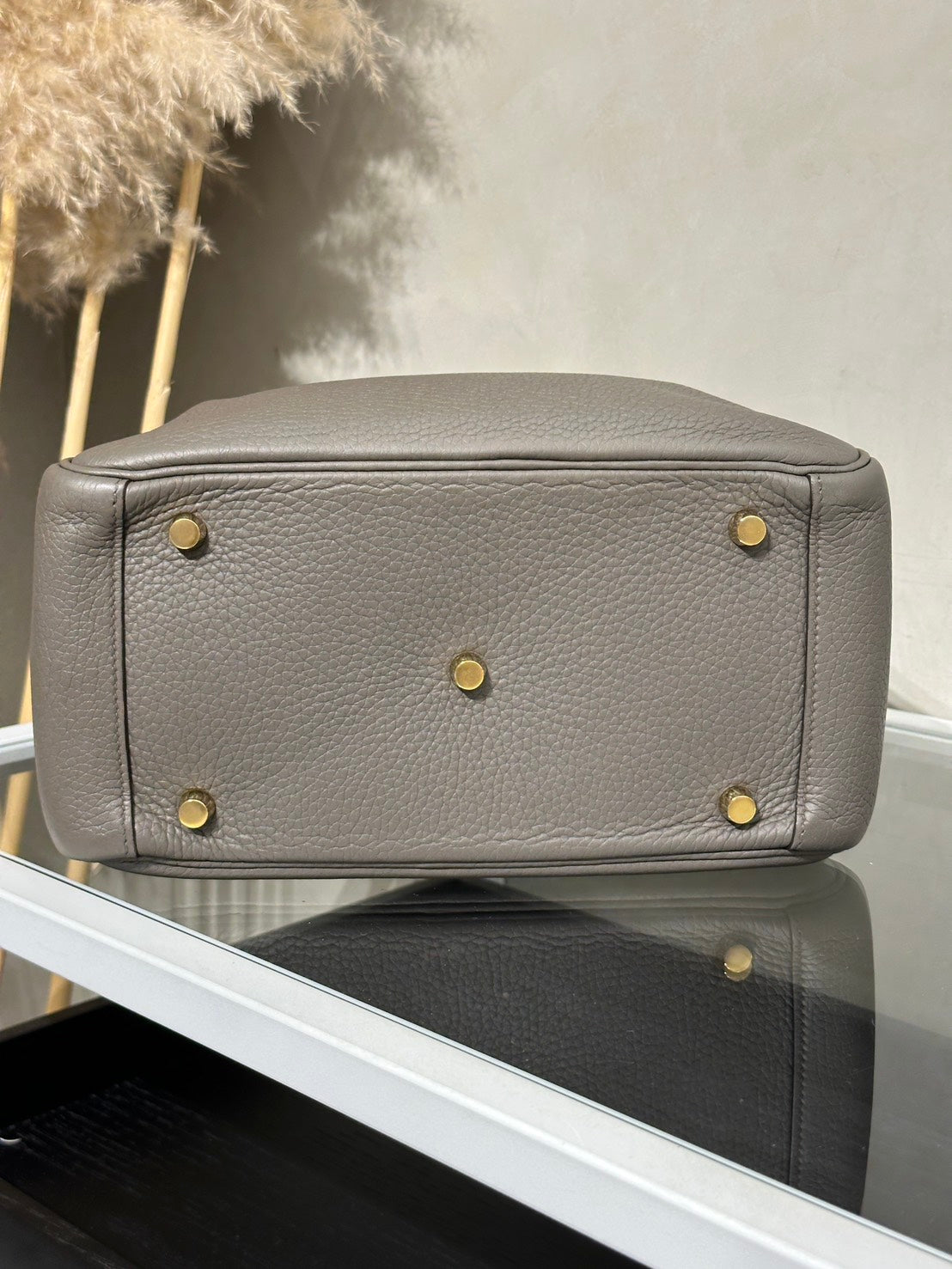 HERMES Lindy 26 - Etain 8F 錫器灰金 D