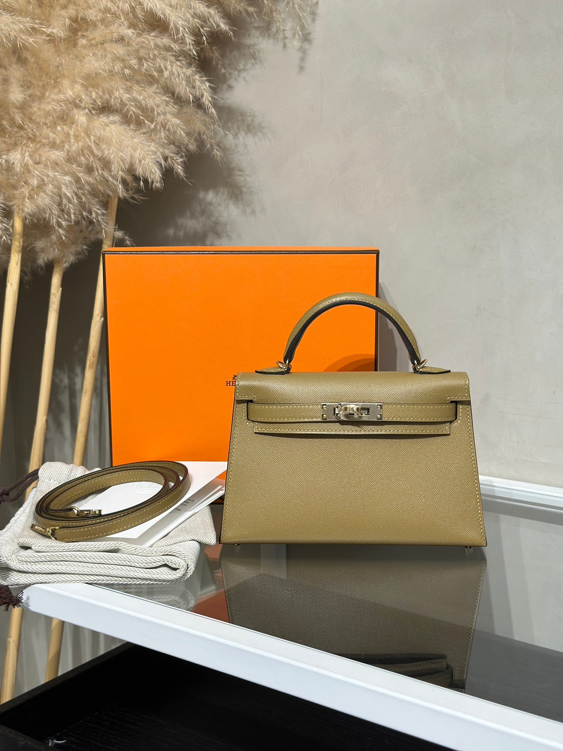 HERMES Mini Kelly ll - Dune 2D 沙丘香檳金 G