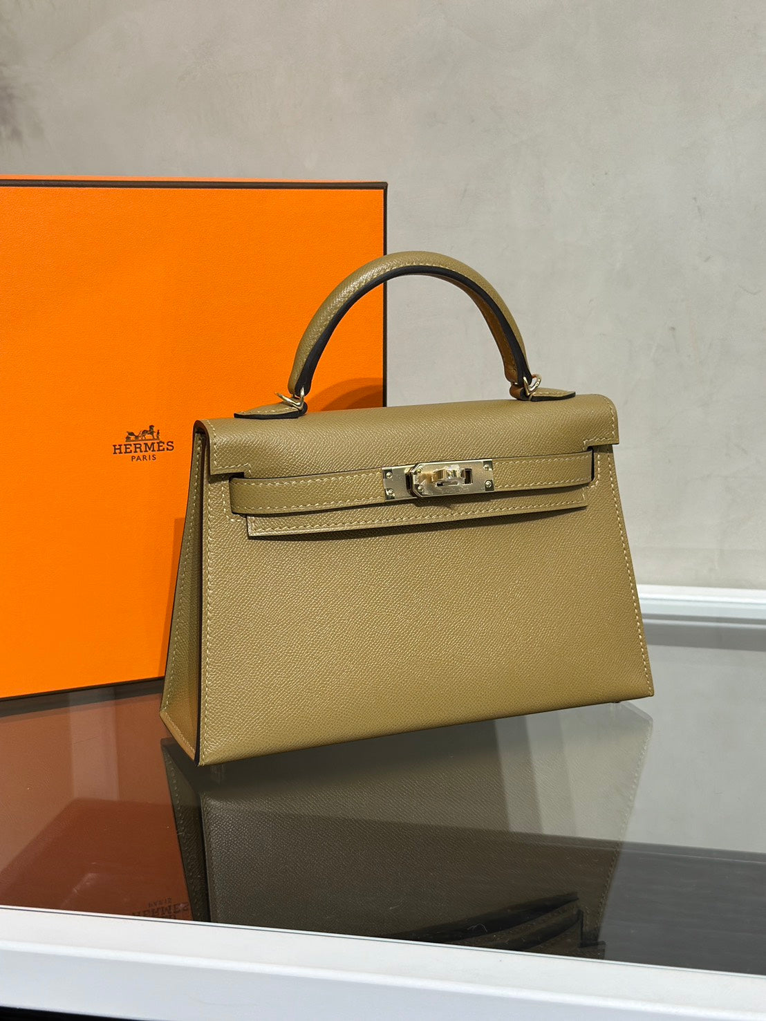 HERMES Mini Kelly ll - Dune 2D 沙丘香檳金 G