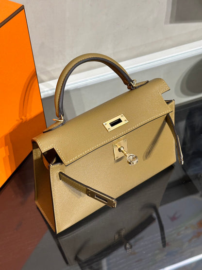 HERMES Mini Kelly ll - Dune 2D 沙丘香檳金 G