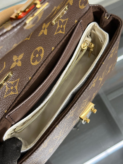 LOUIS VUITTON Nano Madeleine郵差包 - 老花