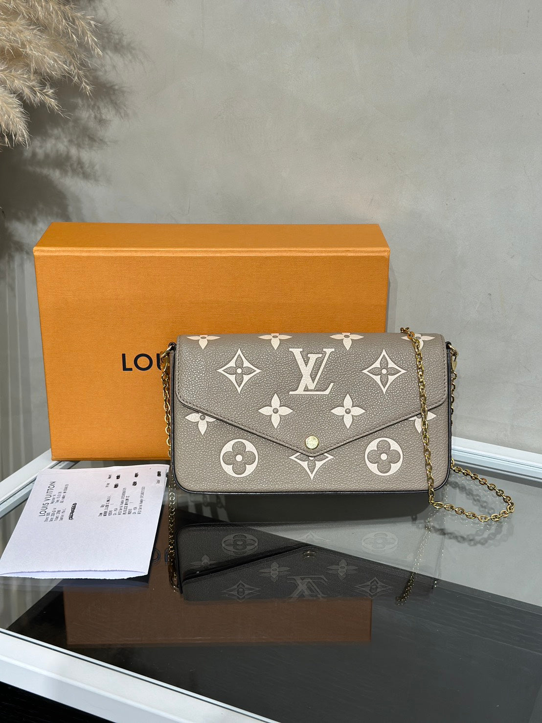 LOUIS VUITTON Felicie Pochette三合一信封包 - 斑鳩灰