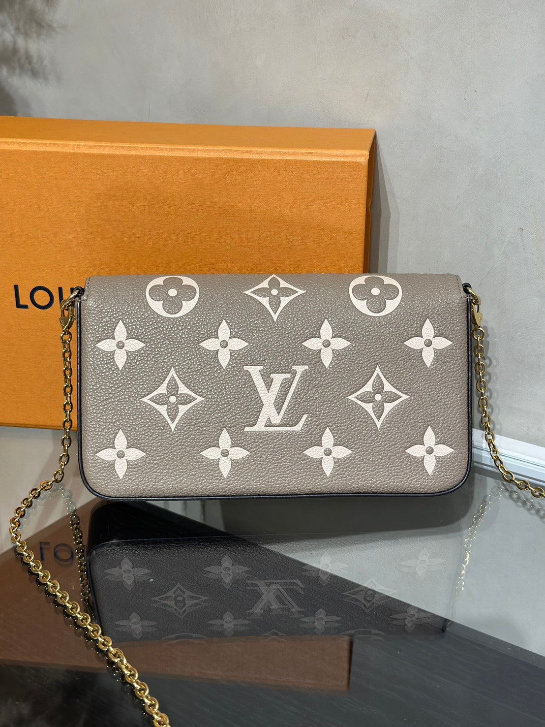 LOUIS VUITTON Felicie Pochette三合一信封包 - 斑鳩灰