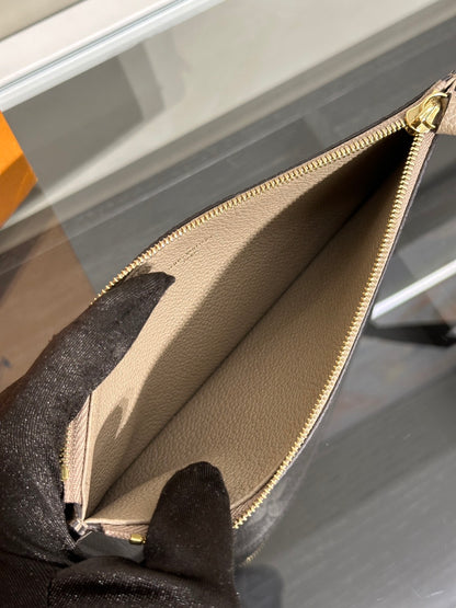 LOUIS VUITTON Felicie Pochette三合一信封包 - 斑鳩灰