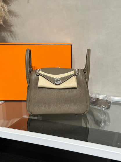 HERMES Mini Lindy ll - Etoupe 18 大象灰銀 G