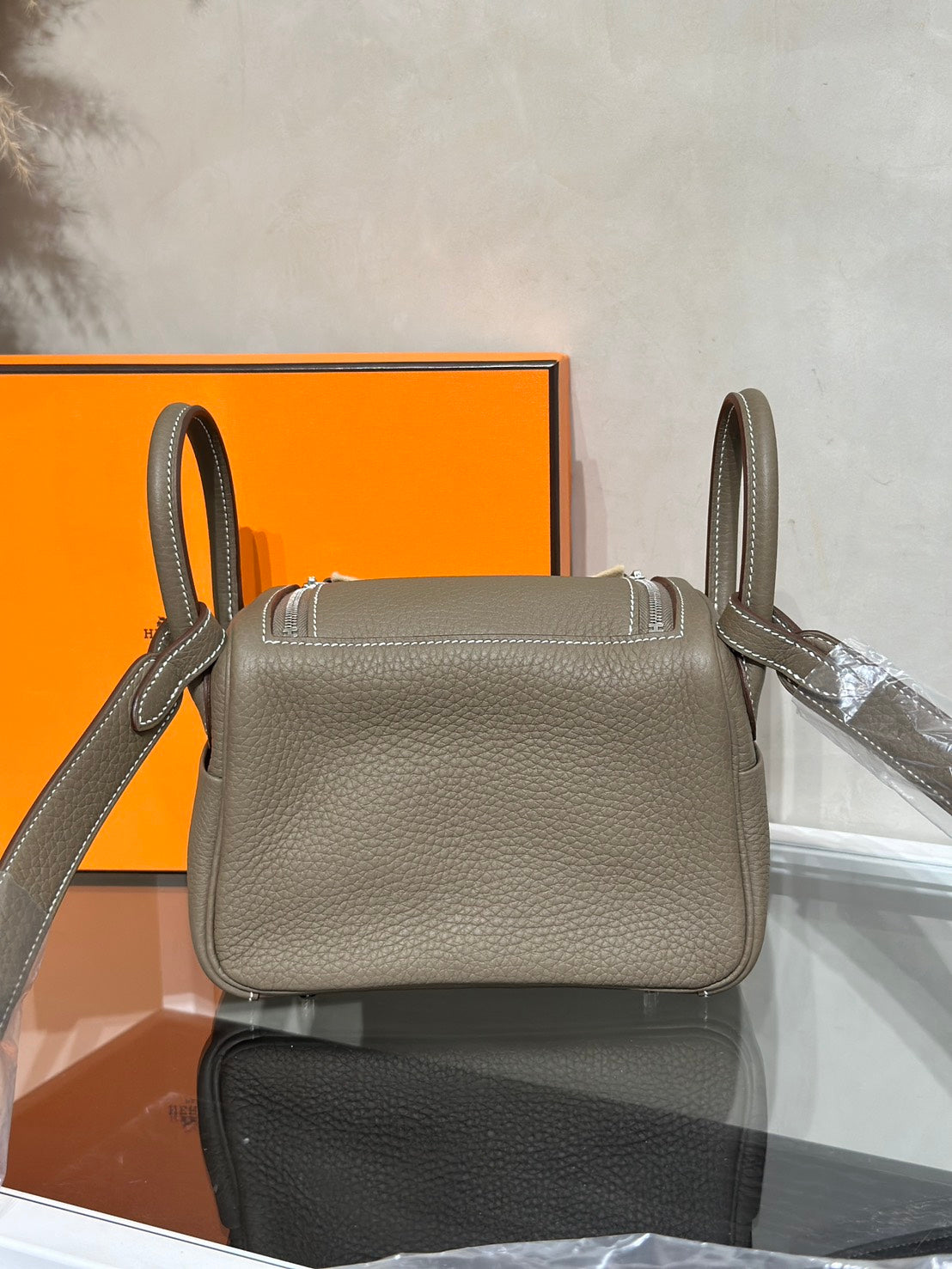 HERMES Mini Lindy ll - Etoupe 18 大象灰銀 G
