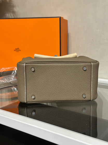 HERMES Mini Lindy ll - Etoupe 18 大象灰銀 G