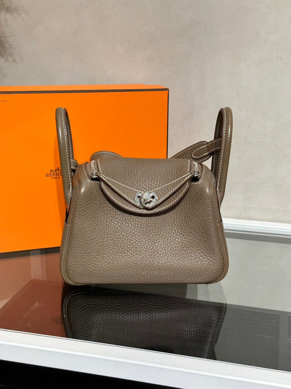HERMES Mini Lindy - Etoupe 18 大象灰銀 Z