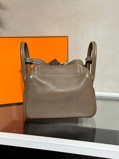 HERMES Mini Lindy - Etoupe 18 大象灰銀 Z
