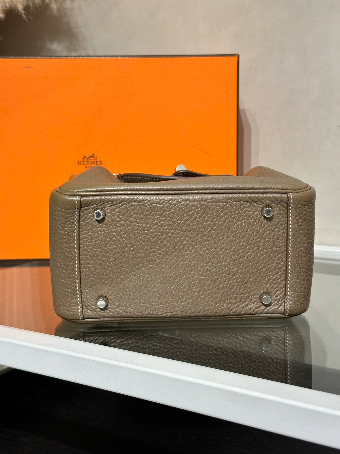 HERMES Mini Lindy - Etoupe 18 大象灰銀 Z