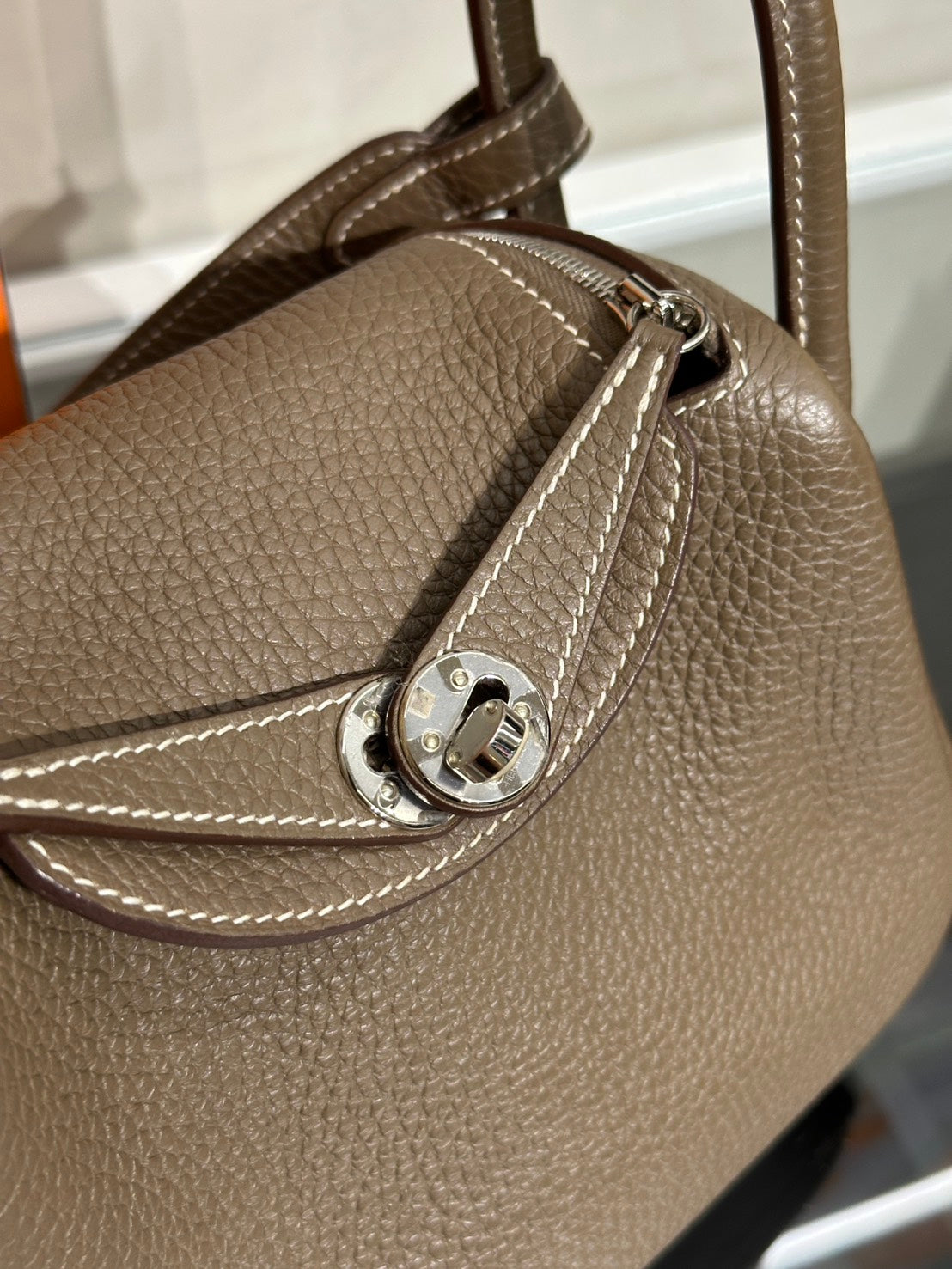 HERMES Mini Lindy - Etoupe 18 大象灰銀 Z