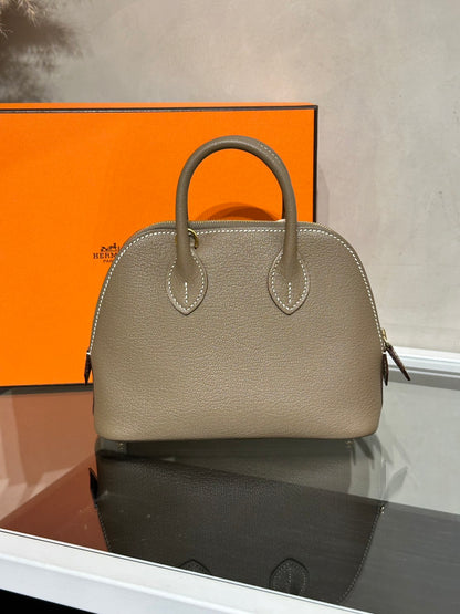 HERMES Mini Bolide - Etoupe 18 大象灰金 B