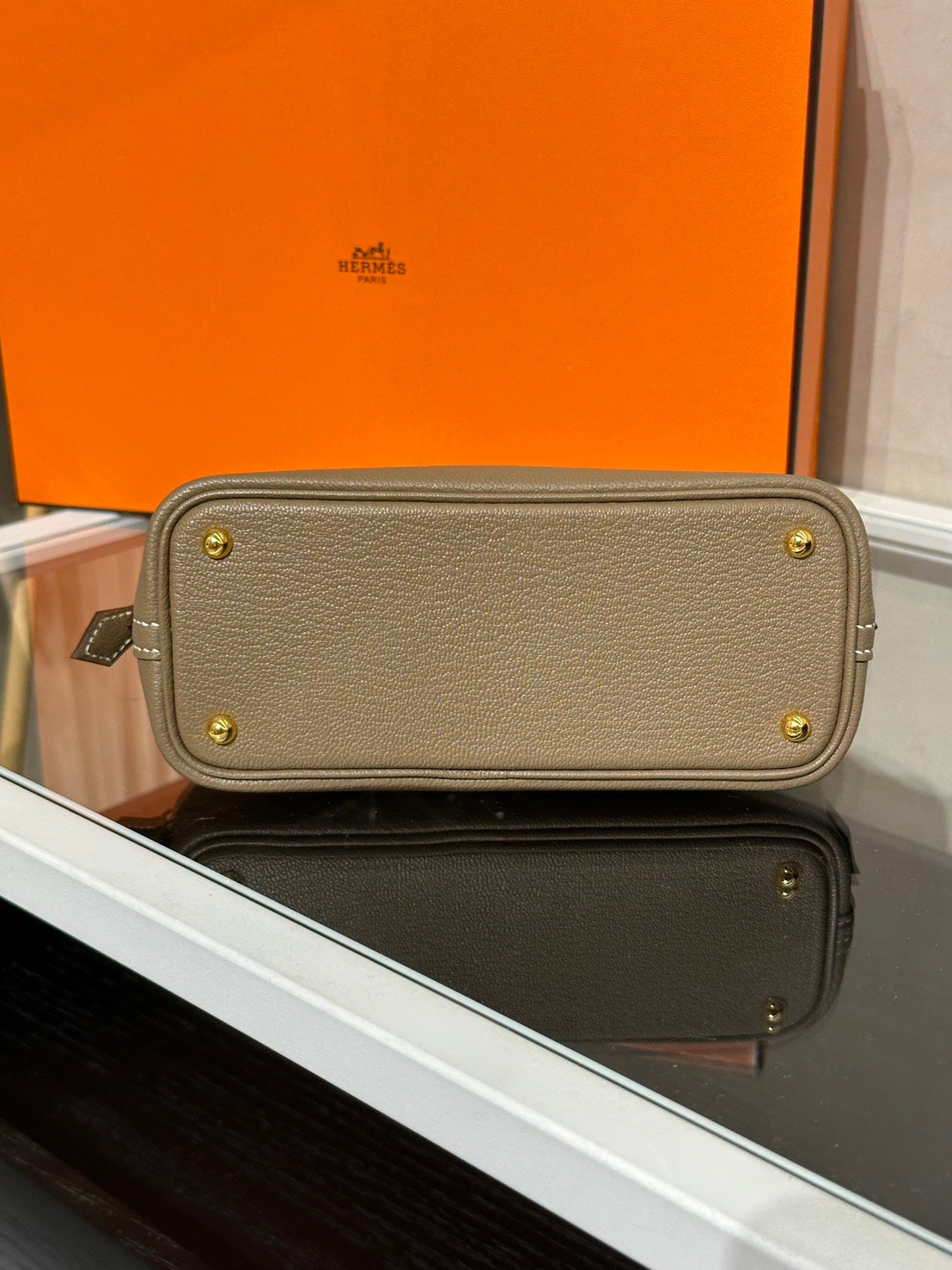 HERMES Mini Bolide - Etoupe 18 大象灰金 B
