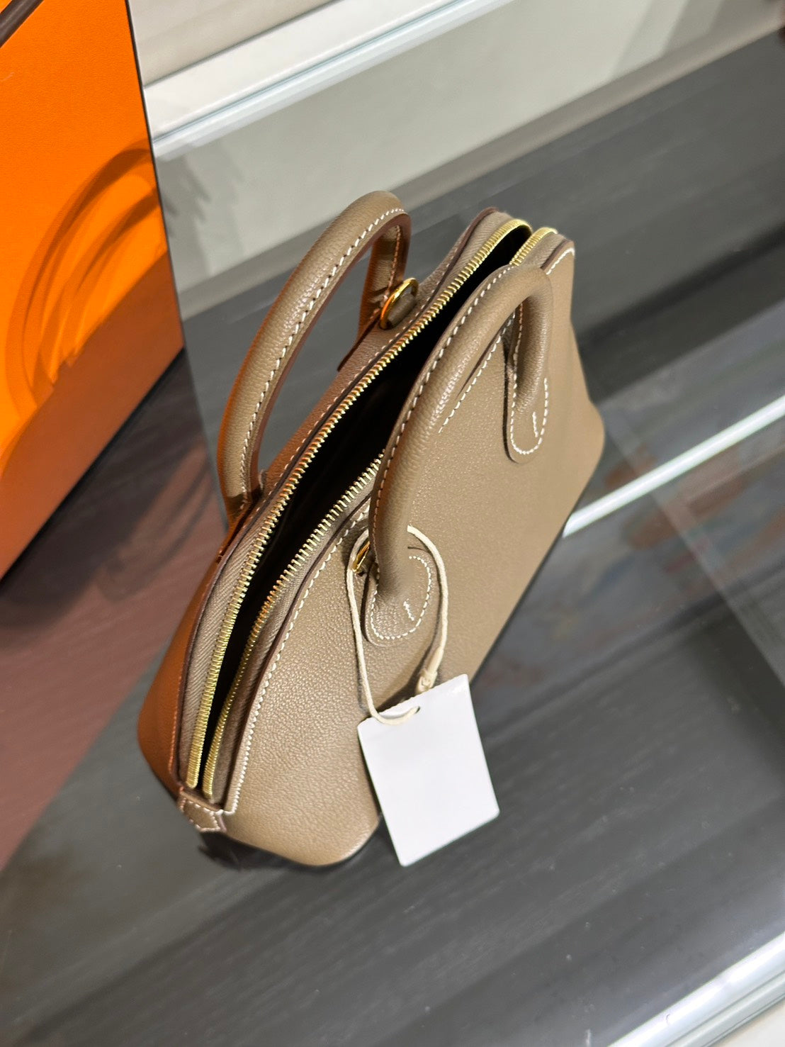 HERMES Mini Bolide - Etoupe 18 大象灰金 B
