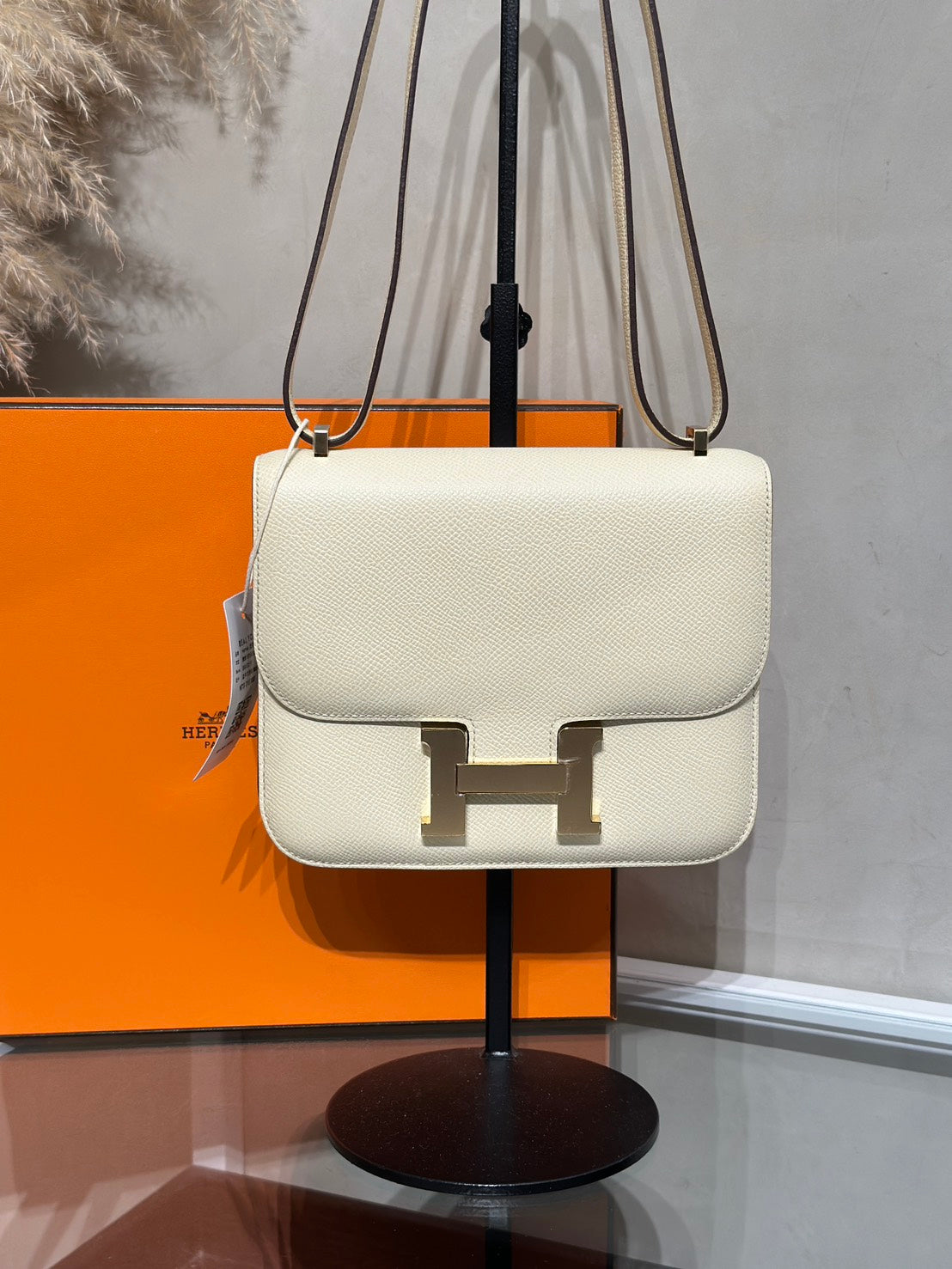 HERMES Mini Constance 19 - Nata I2 奶油白香檳金 B