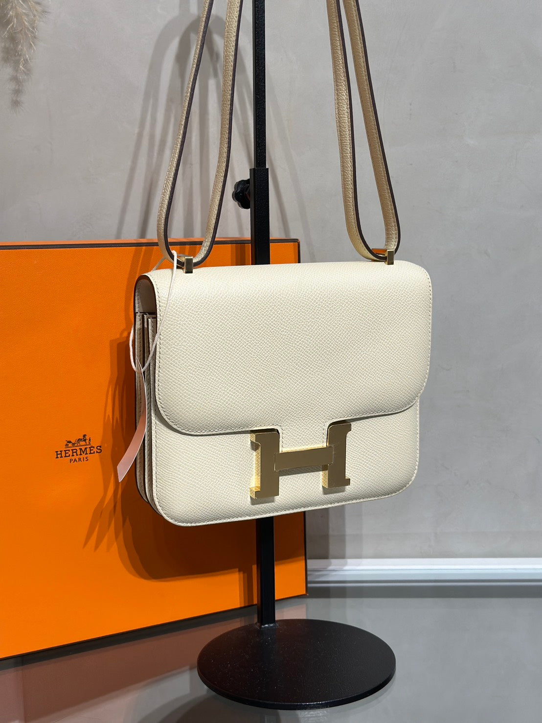 HERMES Mini Constance 19 - Nata I2 奶油白香檳金 B