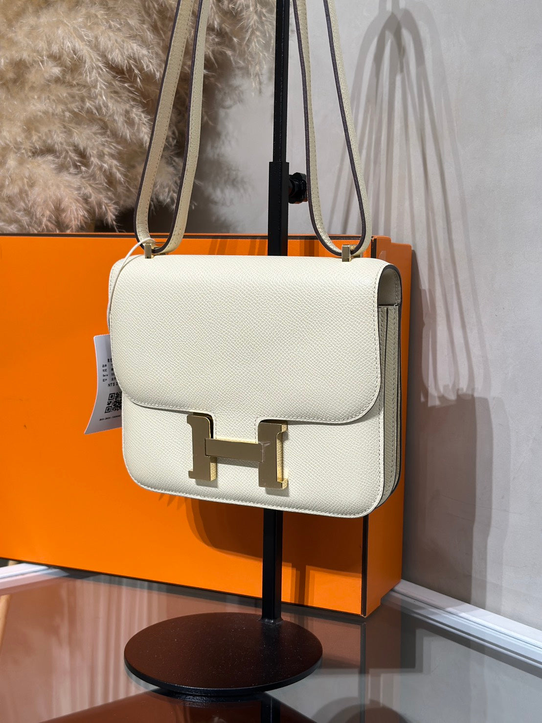 HERMES Mini Constance 19 - Nata I2 奶油白香檳金 B