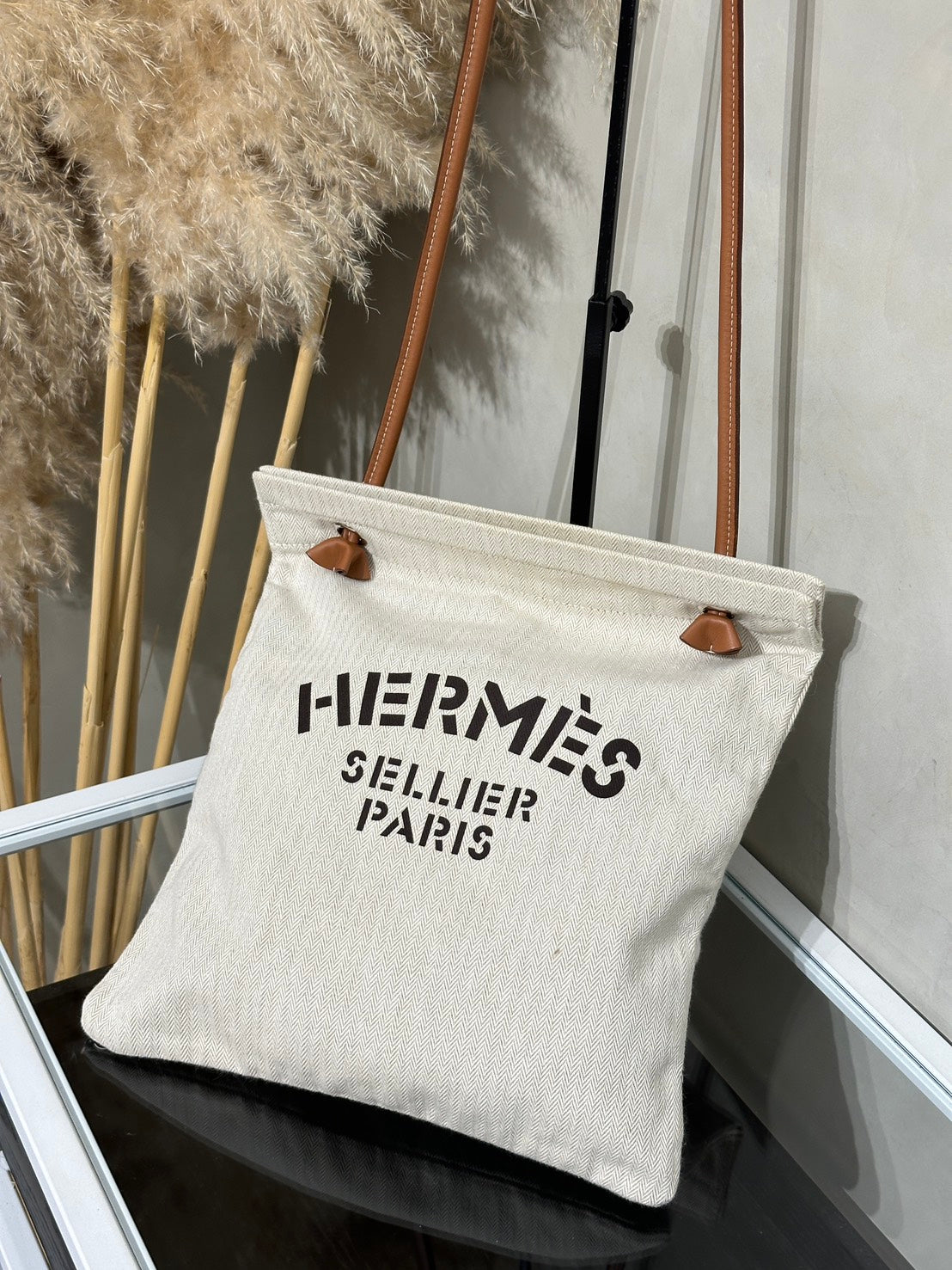 HERMES Aline帆布托特包 - 自然白 U