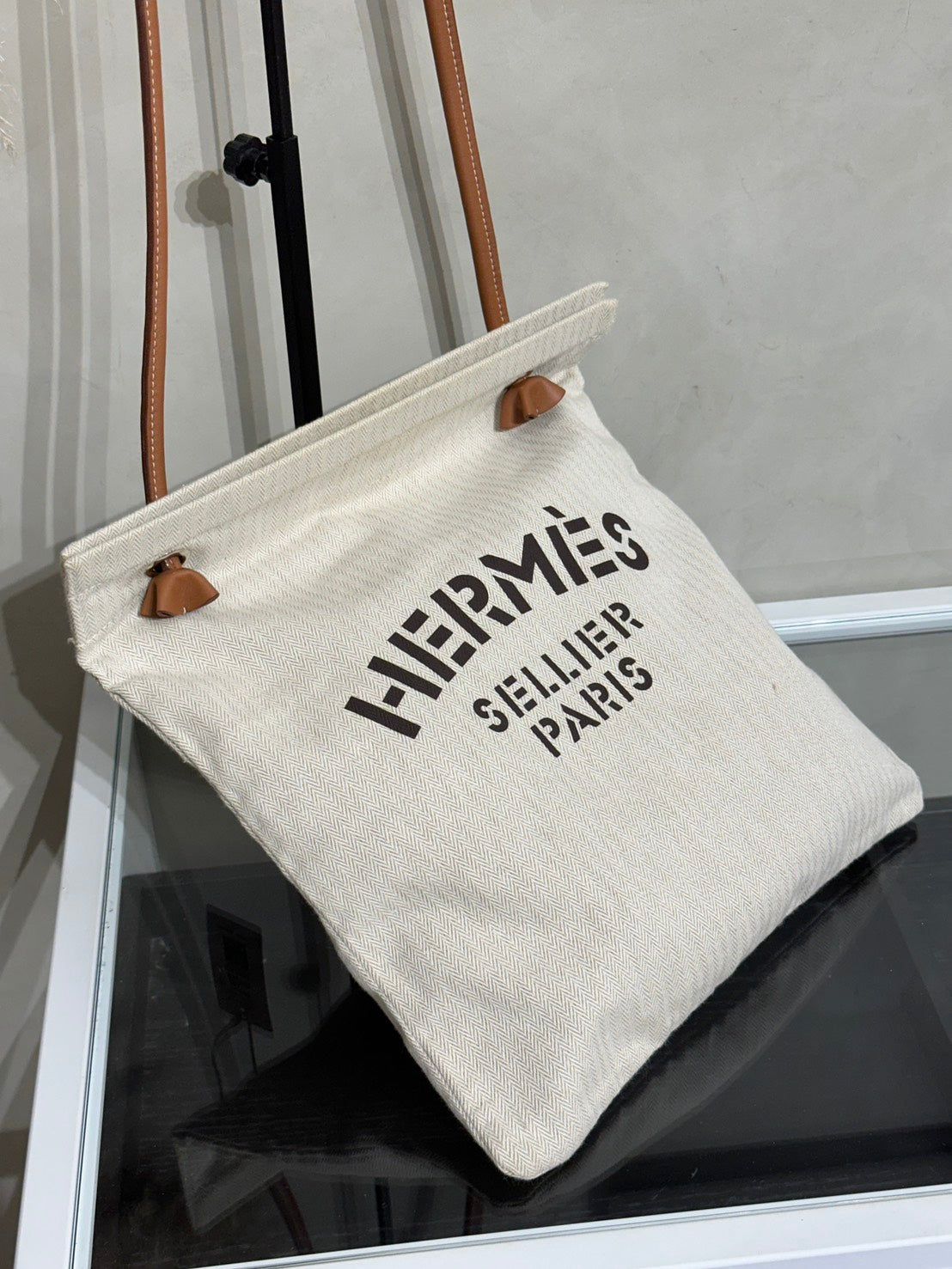HERMES Aline帆布托特包 - 自然白 U