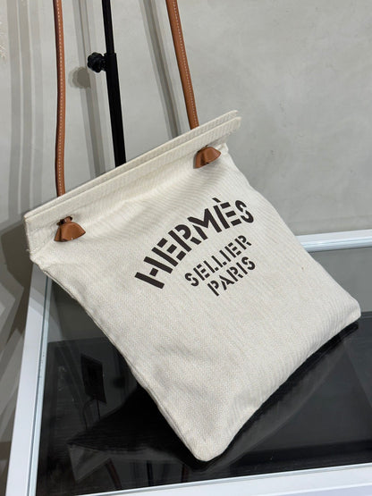 HERMES Aline帆布托特包 - 自然白 U