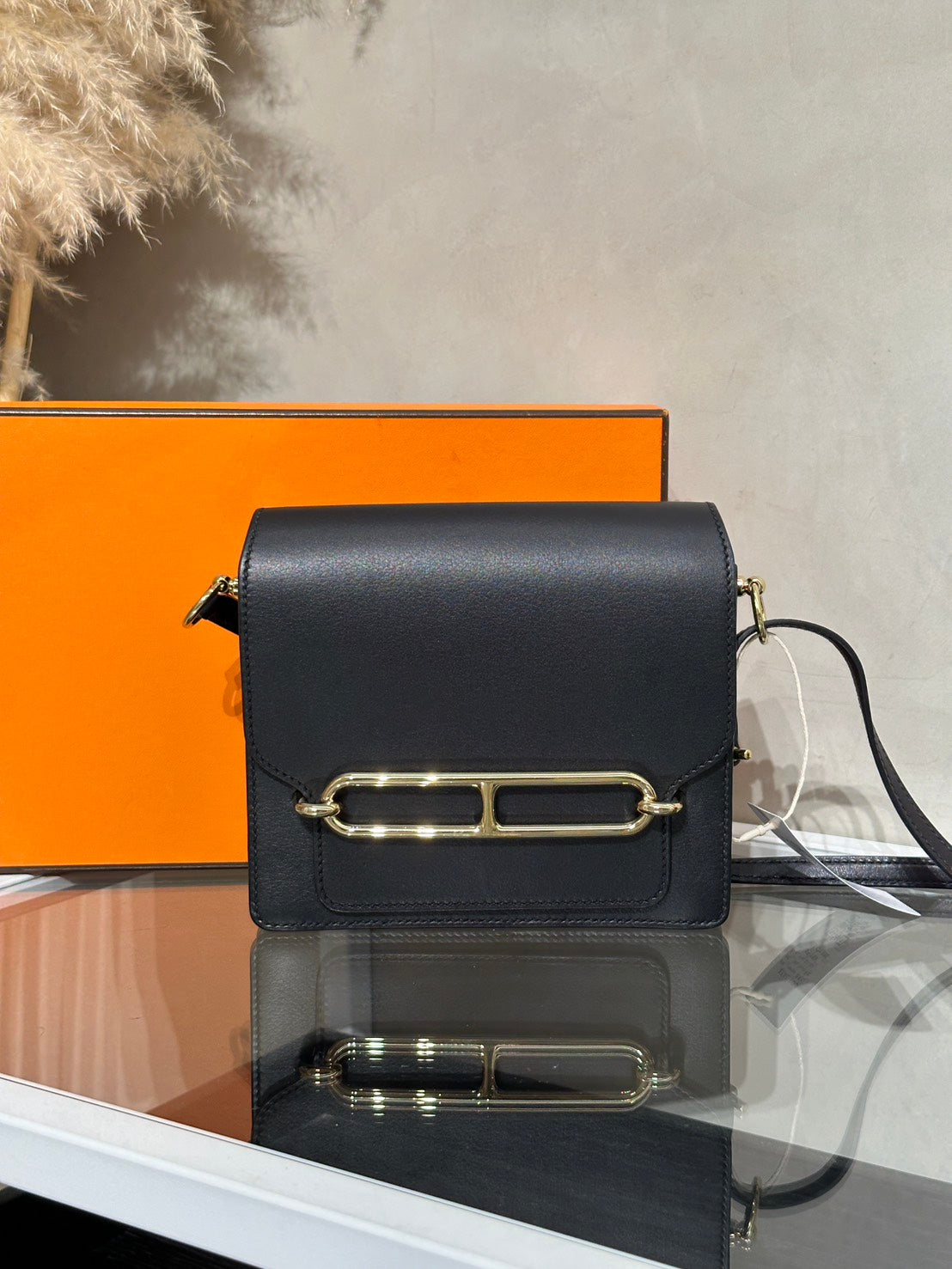 HERMES Mini Roulis - Noir 89 黑金 Y