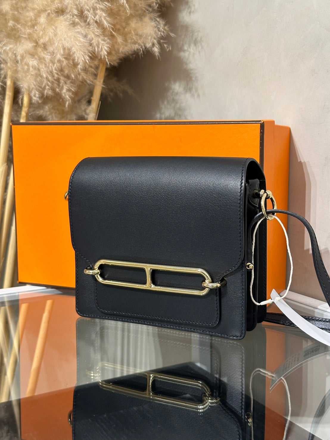 HERMES Mini Roulis - Noir 89 黑金 Y