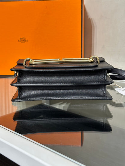 HERMES Mini Roulis - Noir 89 黑金 Y