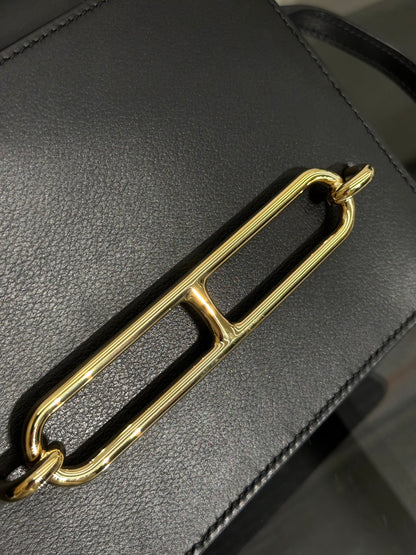 HERMES Mini Roulis - Noir 89 黑金 Y