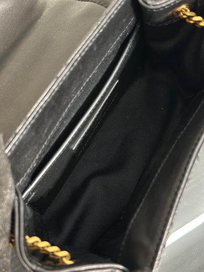 YSL Mini Nolita羊皮斜背包 - 黑金