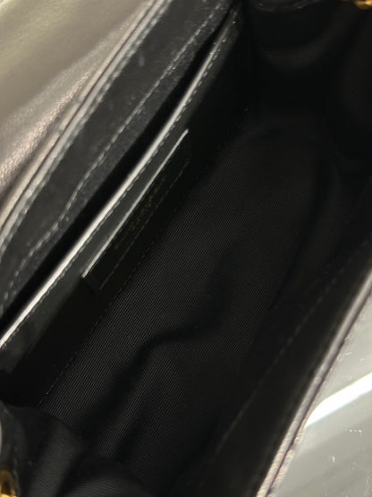 YSL Mini Nolita羊皮斜背包 - 黑金