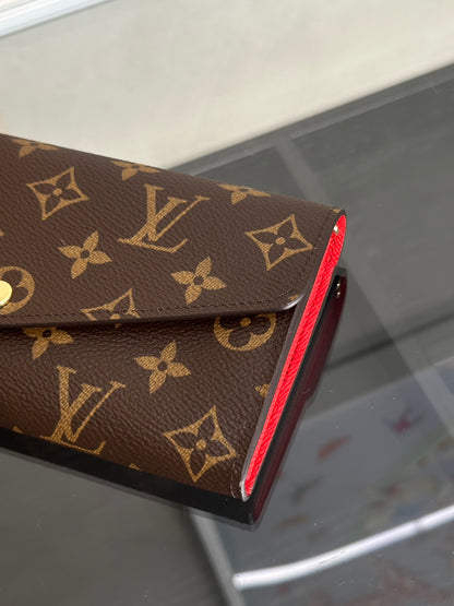 LOUIS VUITTON Sarah信封雙折長夾 - 紅