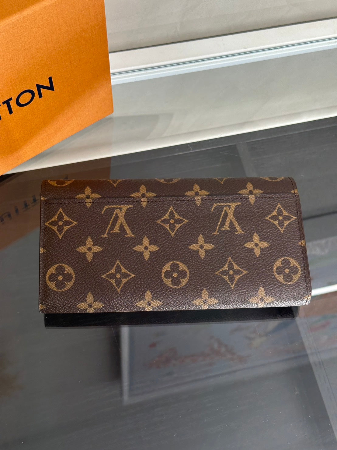 LOUIS VUITTON Sarah信封雙折長夾 - 紅