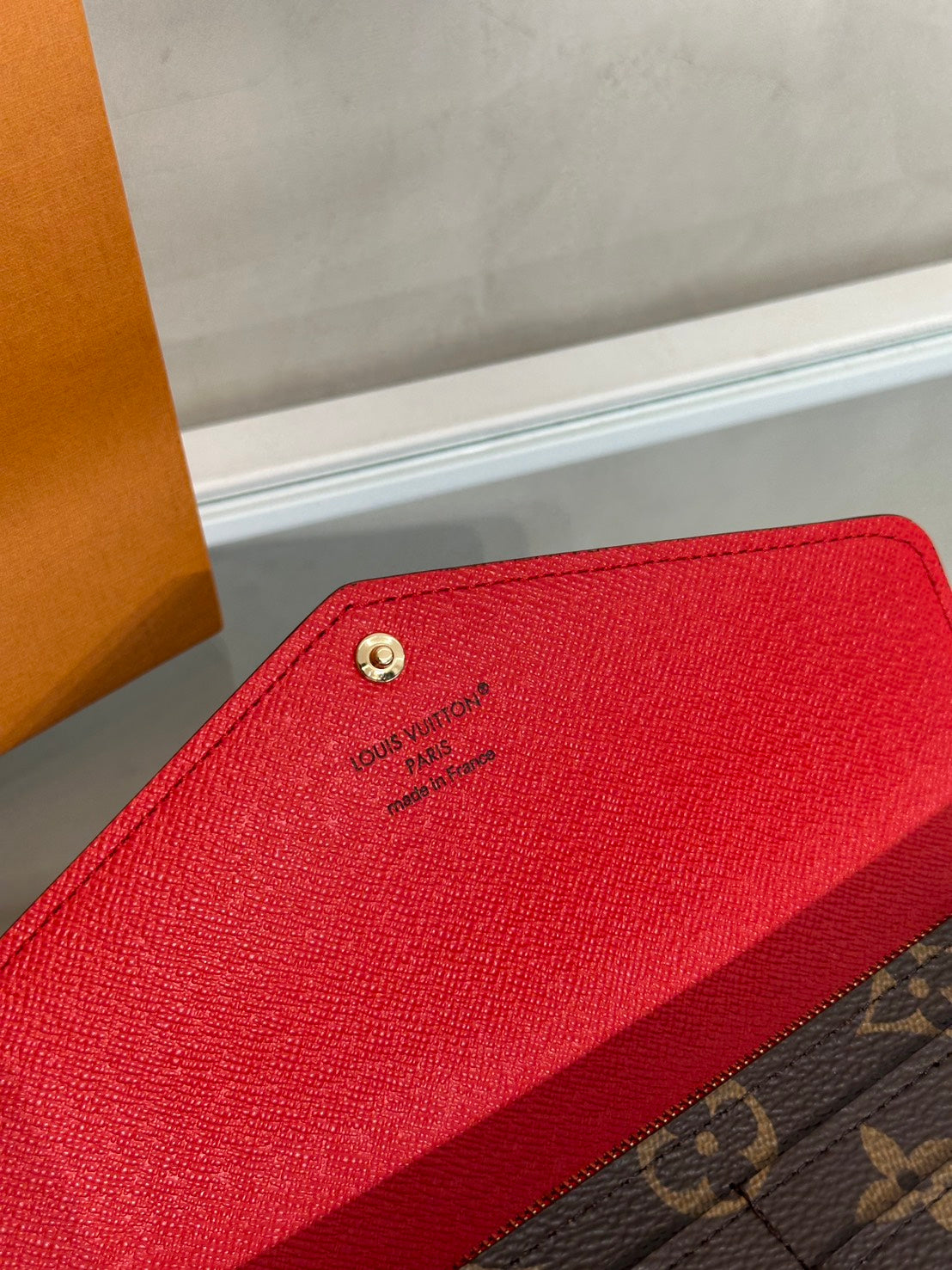 LOUIS VUITTON Sarah信封雙折長夾 - 紅