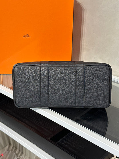 HERMES Garden Party 30 - Noir 89 帆布黑 B