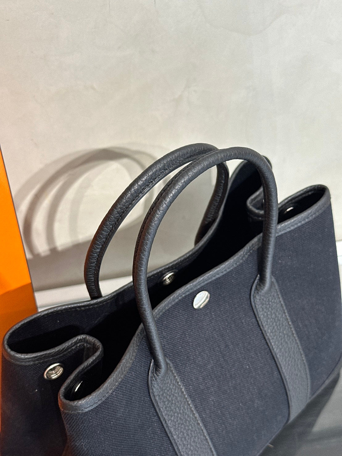 HERMES Garden Party 30 - Noir 89 帆布黑 B