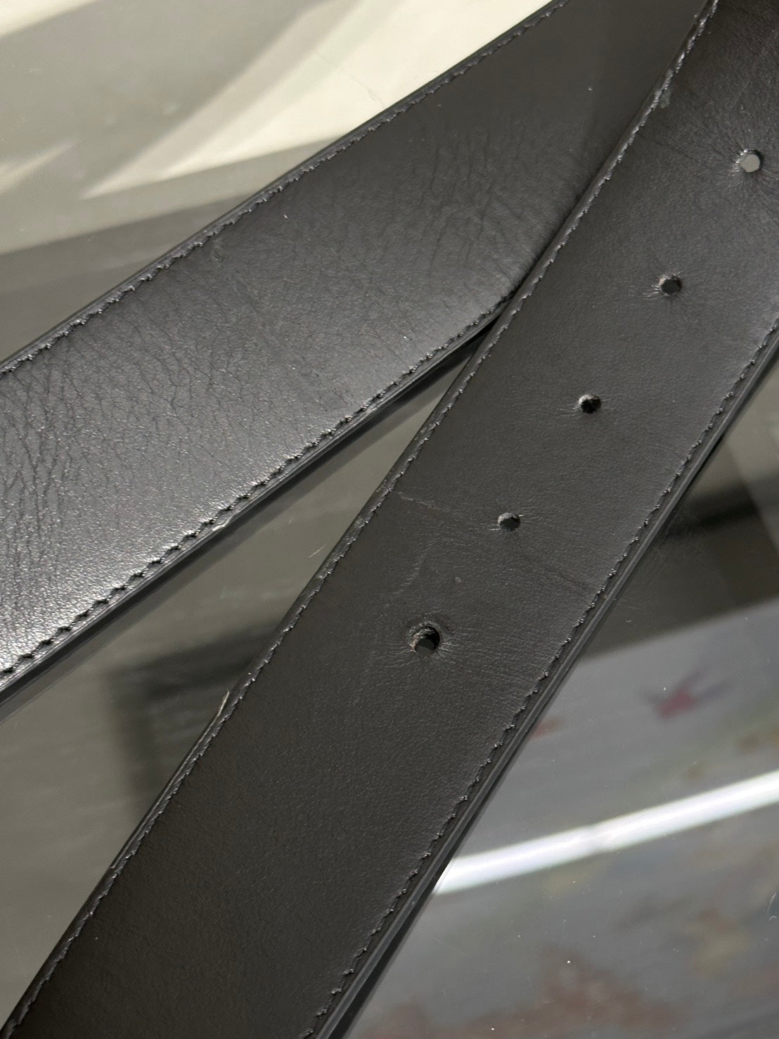 LOUIS VUITTON LV Optic腰帶 - 灰老花 100