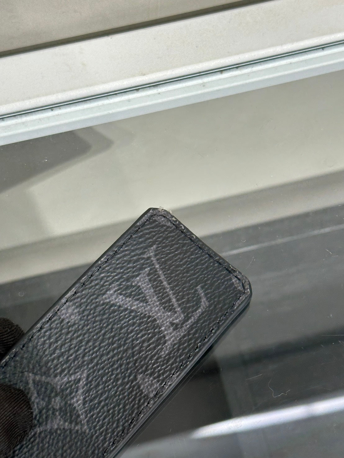 LOUIS VUITTON LV Optic腰帶 - 灰老花 100