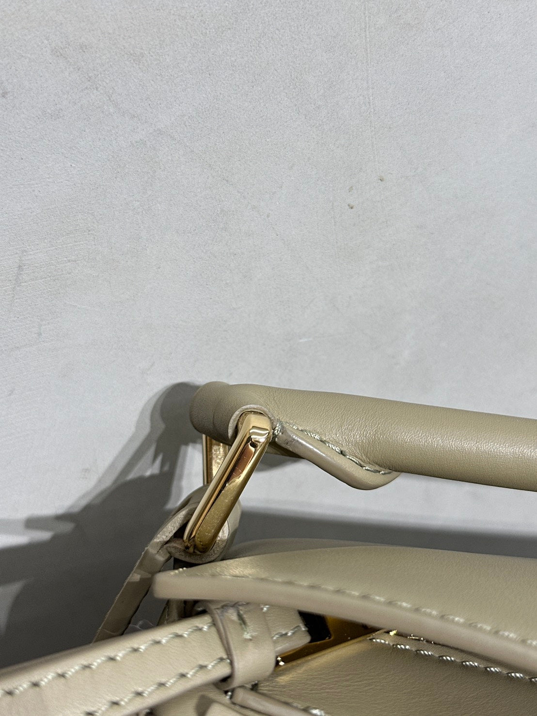 LOEWE Puzzle小牛皮手袋 - 小號卡其