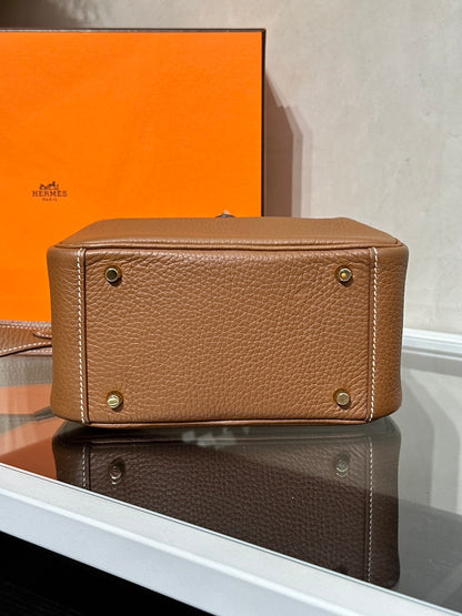 HERMES Mini Lindy - Gold 37 金棕金 B