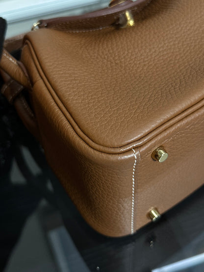 HERMES Mini Lindy - Gold 37 金棕金 B