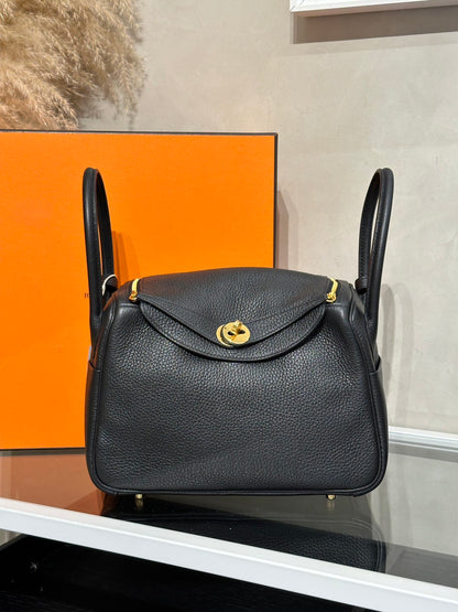 HERMES Lindy 26 - Noir 89 黑金 Z
