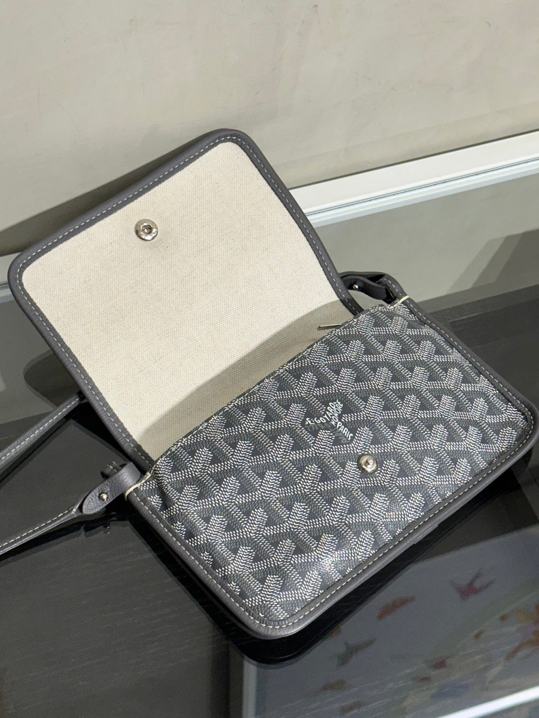 GOYARD Plumet 信封小包 - 灰
