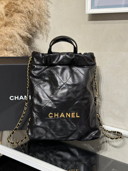 CHANEL 22 Backpack - 小號黑金