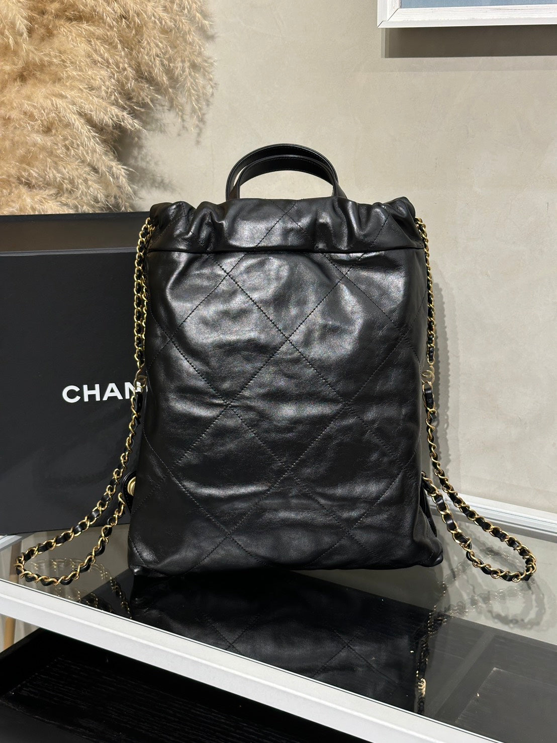 CHANEL 22 Backpack - 小號黑金