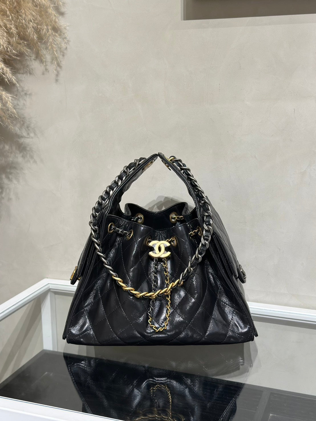 CHANEL 25 Hobo Bag - 小號鴛鴦釦黑金